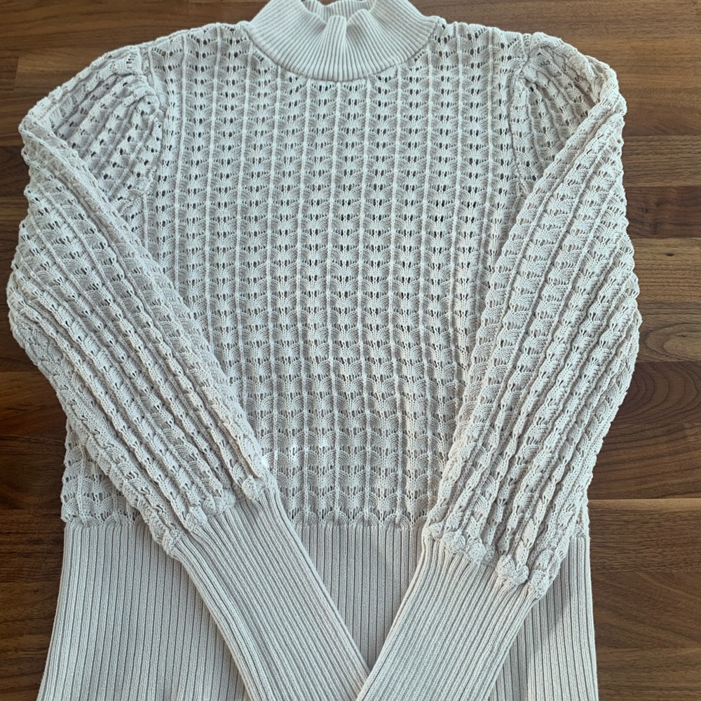 Chic Cream Turtleneck Sweater